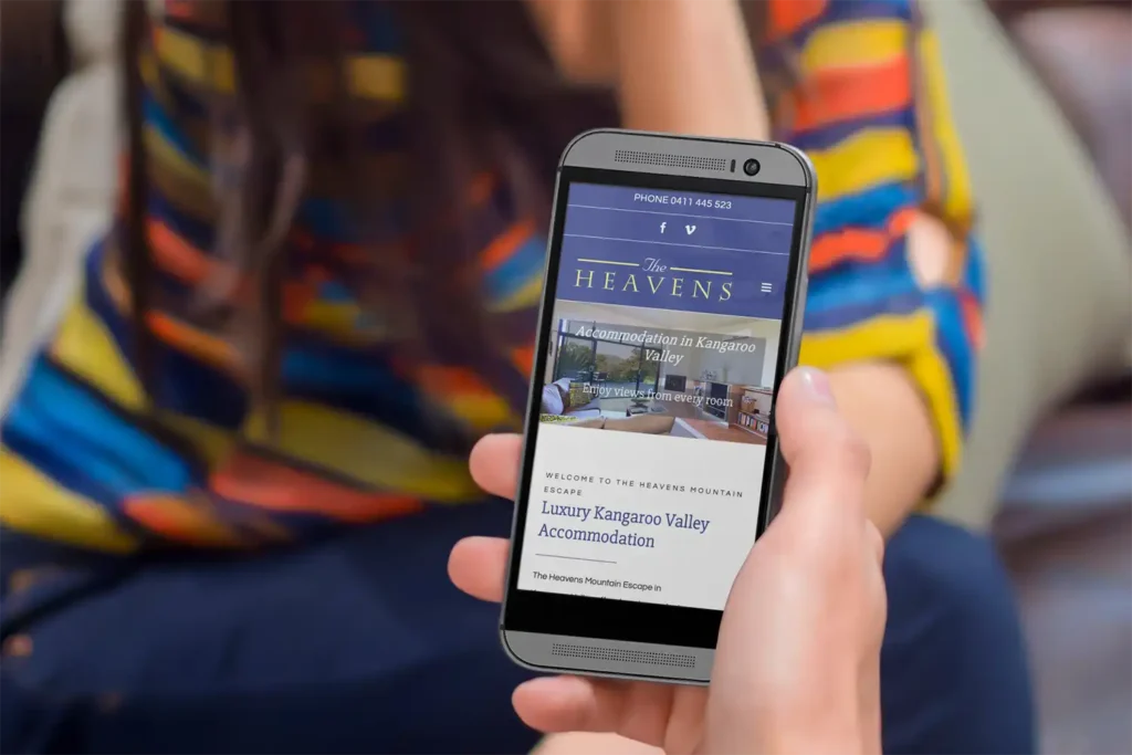 WordPress website - The Heavens Mountain Escape - Rapid Websites