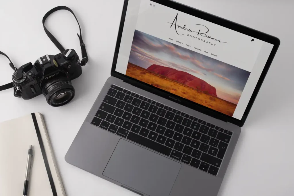 WordPress website - Andrew Barnes Photography - Rapid Websites