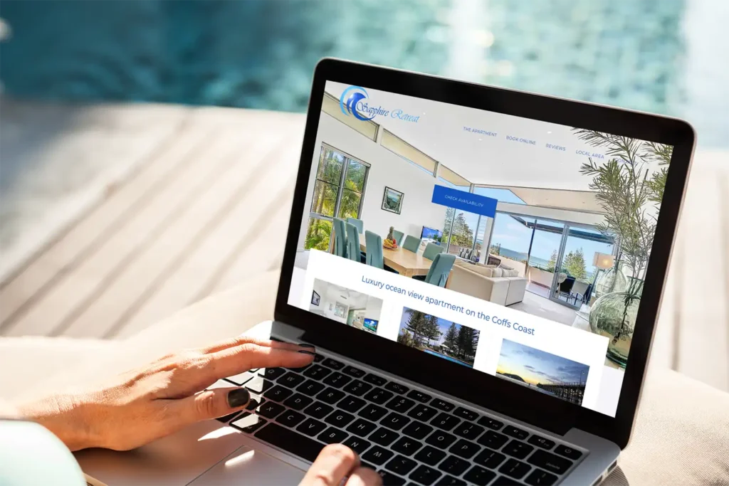 WordPress website - Sapphire Retreat - Rapid Websites