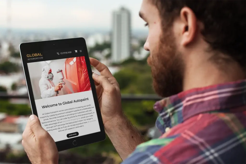 WordPress website - Global Autopaint - Rapid Websites