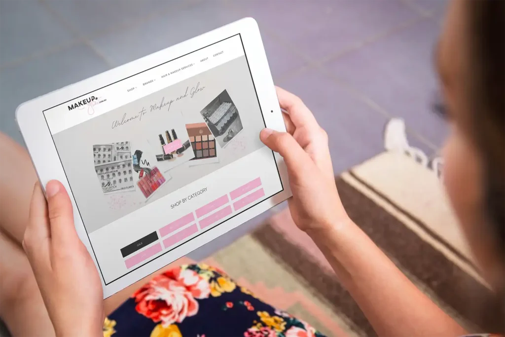 WordPress website - Makeup and Glow - Rapid Websites