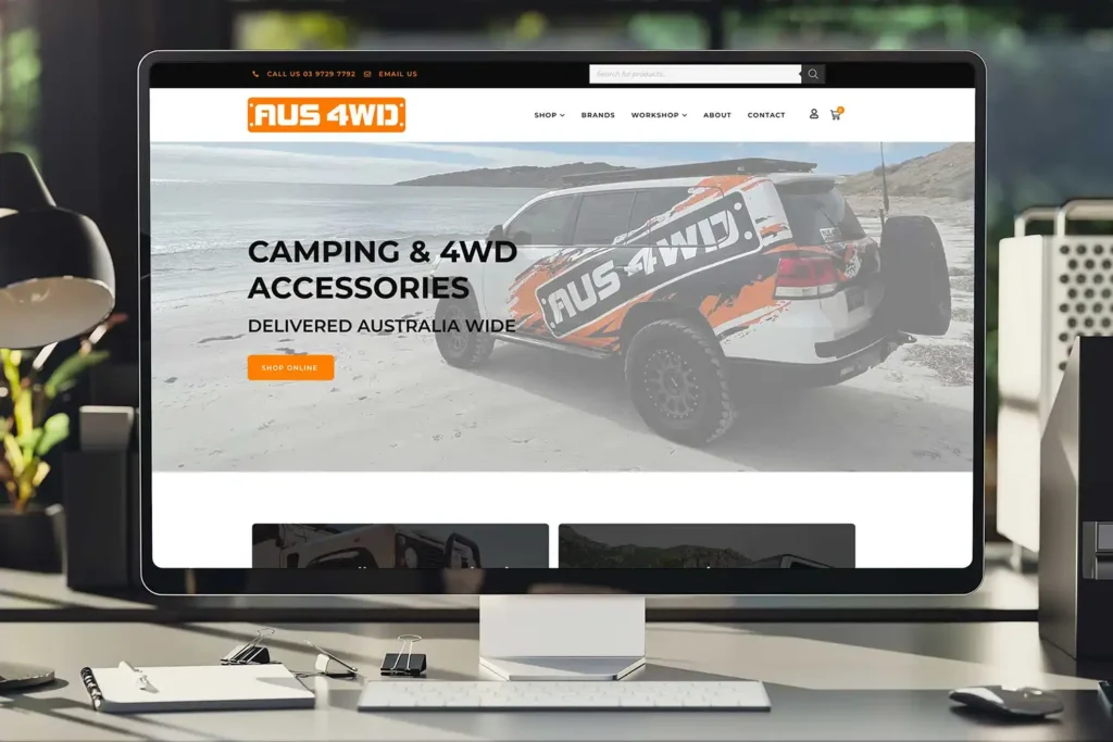 WordPress website - AUS4WD - Rapid Websites