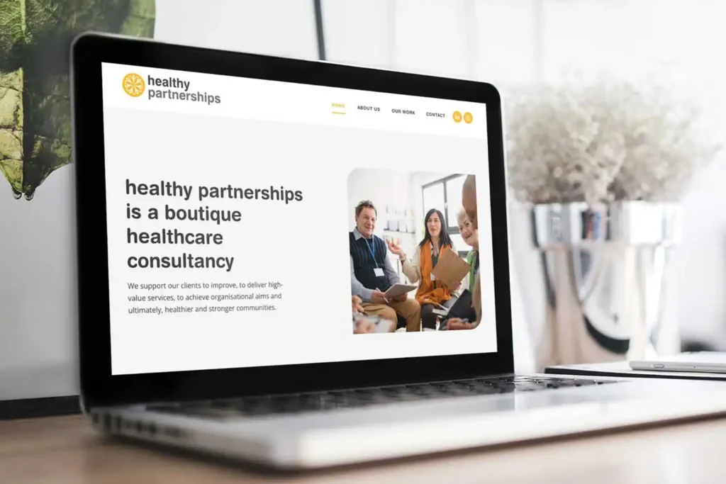 WordPress website - Healthy Partnerships - Rapid Websites