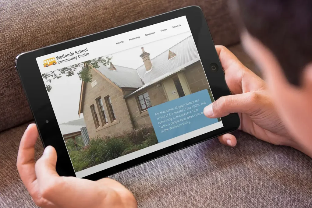 WordPress website - Wollombi School Community Centre - Rapid Websites