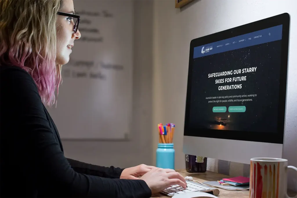 WordPress website - Australasian Dark Sky Alliance - Rapid Websites
