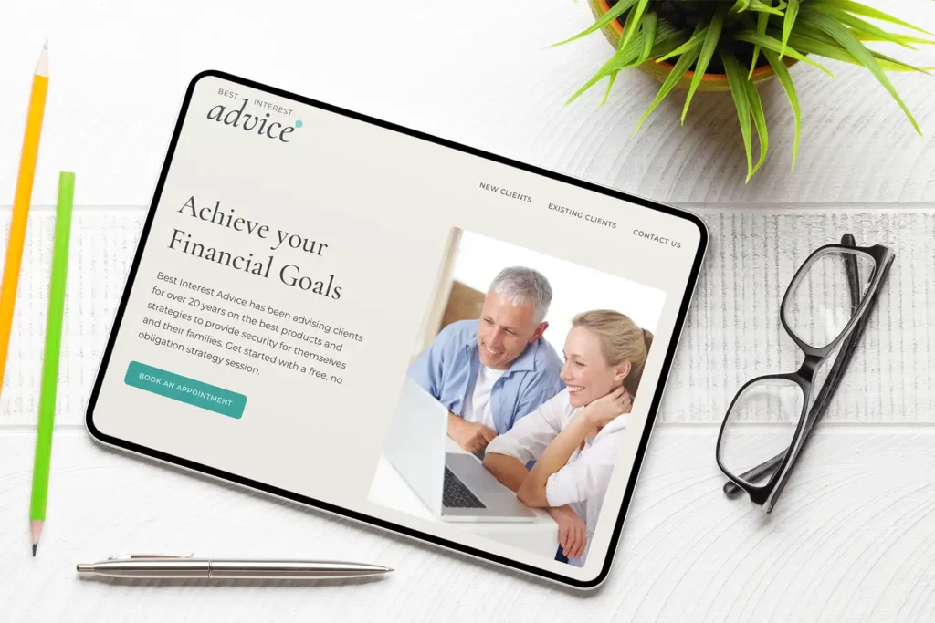 WordPress website - Best Interest Advice - Rapid Websites
