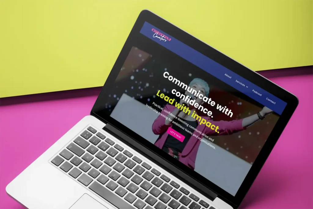 WordPress website - Christina Canters - Leadership Training - Rapid Websites