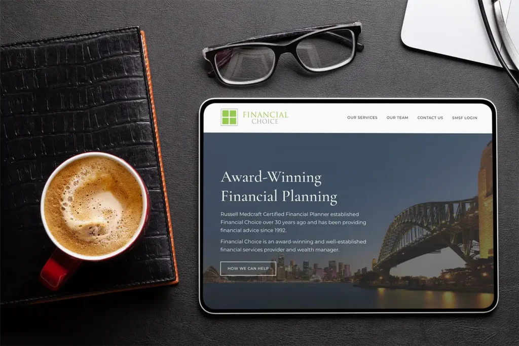 WordPress website - Financial Choice - Sydney Financial Planner - Rapid Websites