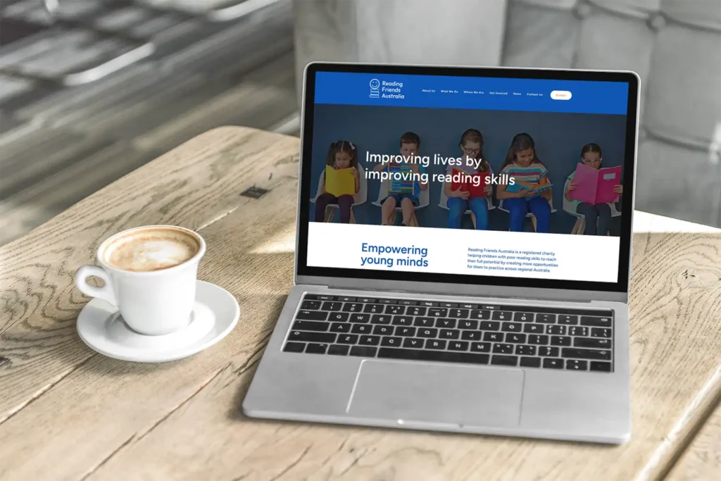 WordPress website - Reading Friends Australia - Rapid Websites