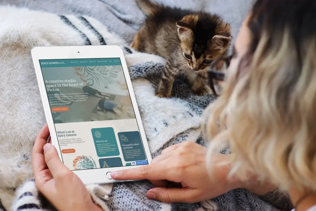 WordPress website - Spicy Lioness & Co - Rapid Websites