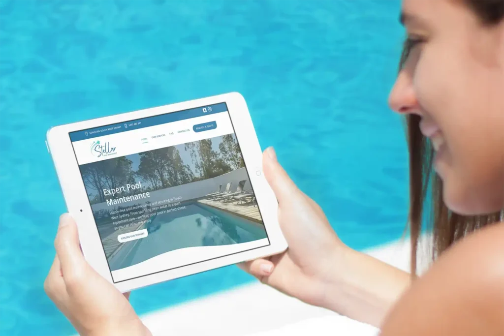 WordPress website - Stellar Pool Management - Rapid Websites