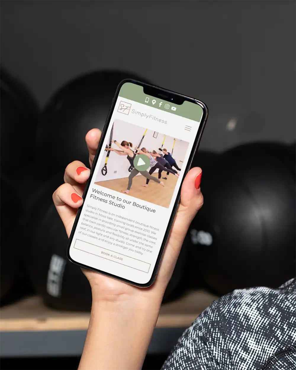 WordPress website - Simply Fitness - Rapid Websites