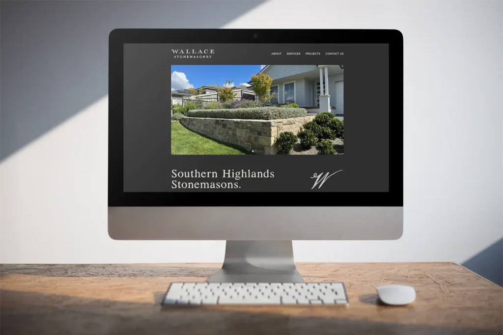 WordPress website - Wallace Stonemasonry - Rapid Websites
